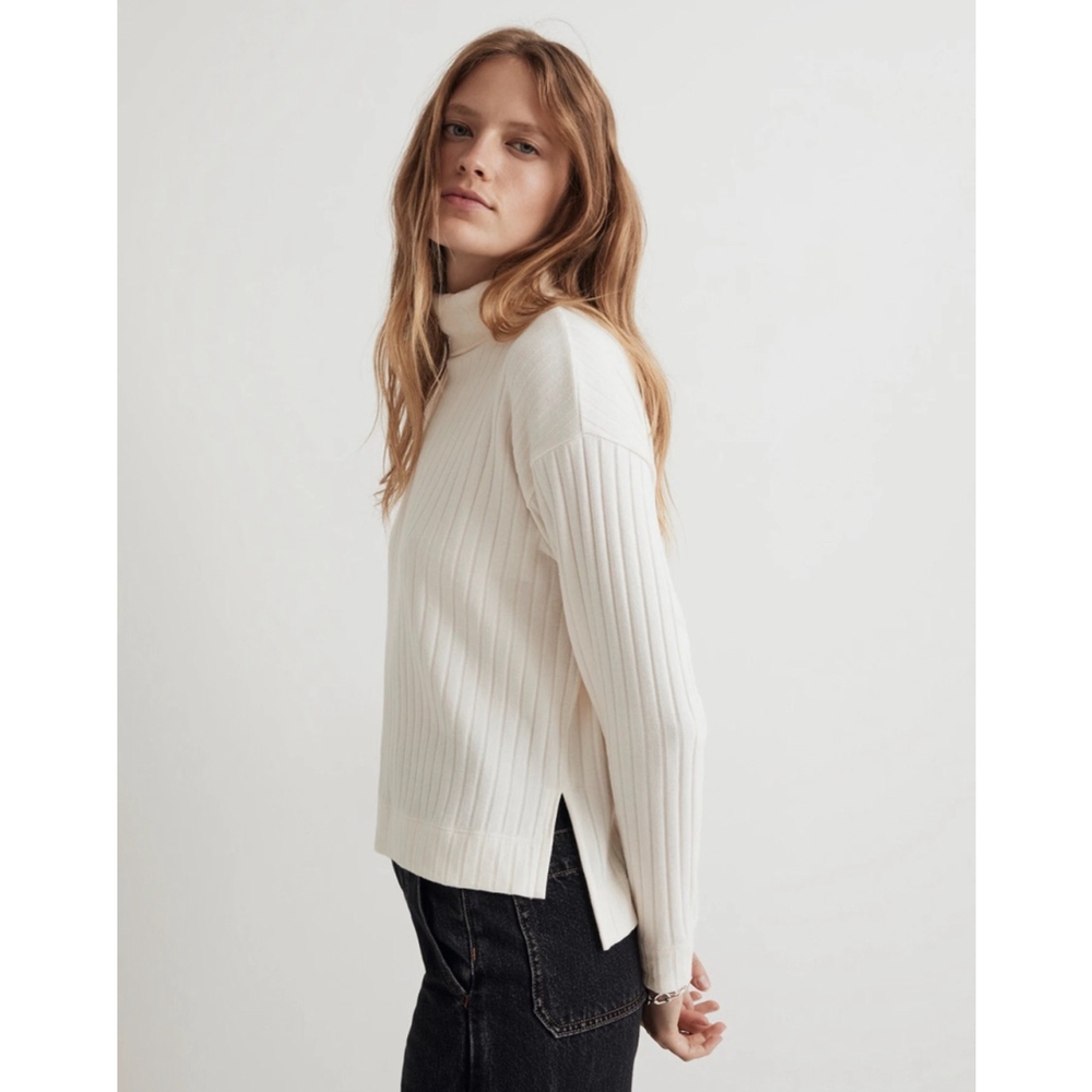 Women Madewell Relaxed Turtleneck Tee size small